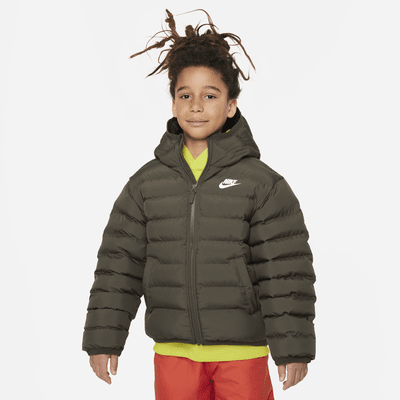 Nike Sportswear Lightweight Synthetic Fill Big Kids Loose Hooded Jacket. Nike JP